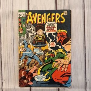 The Avengers #86 1971 4.0 VG 1st Appear Brain-Child/2nd Appear Squadron Supreme!